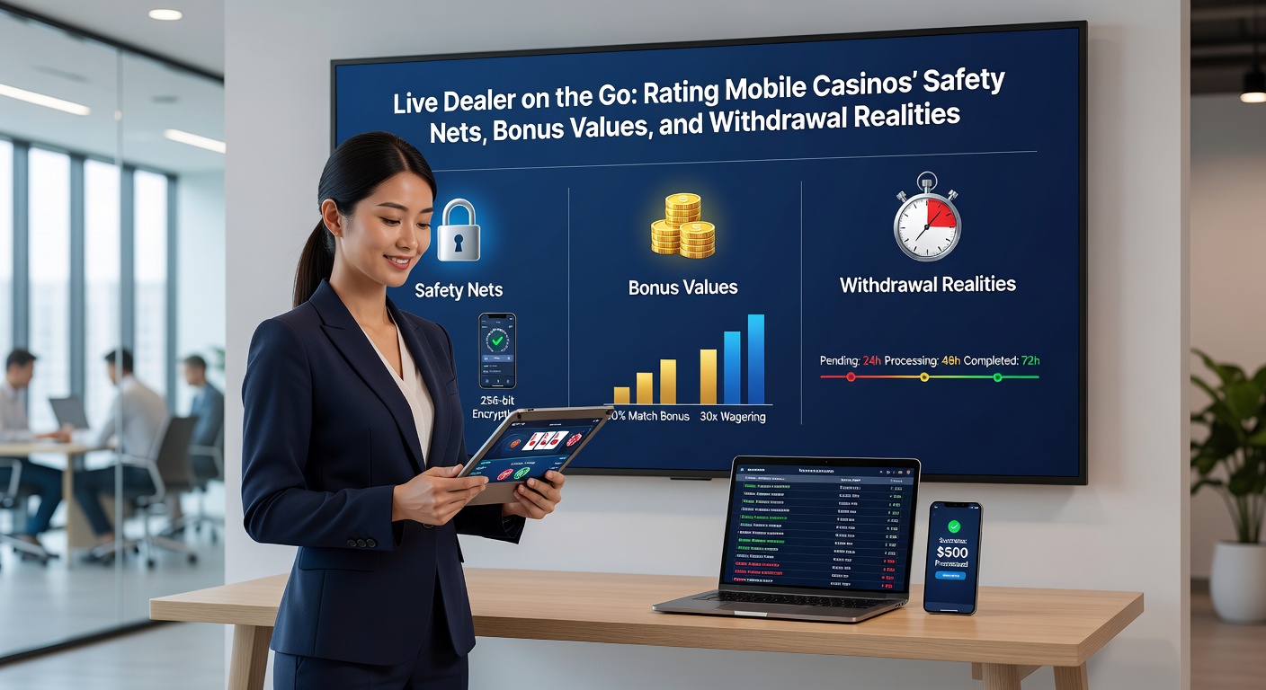 Live Dealer Roulette-Tisch auf einem Tablet, mit Bonus-Pop-up und Auszahlungsoptionen im Vordergrund