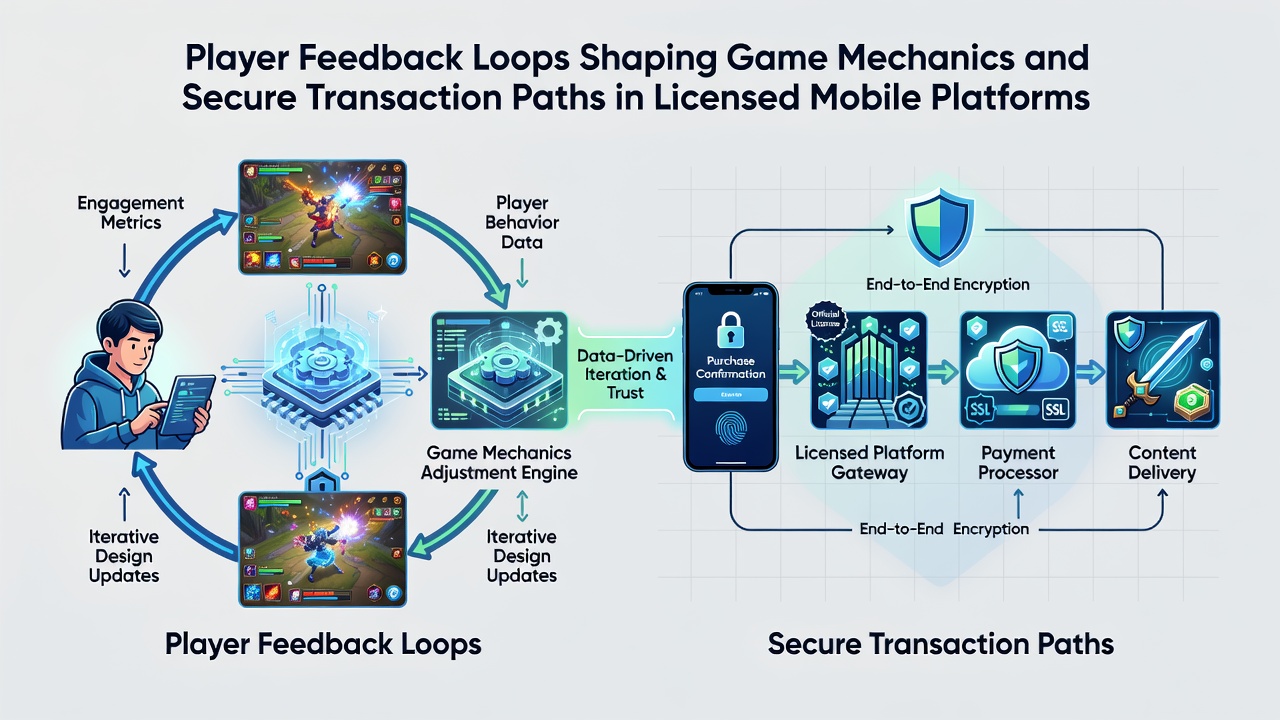Sichere Transaktionswege in lizenzierten mobilen Plattformen mit Feedback-Integration